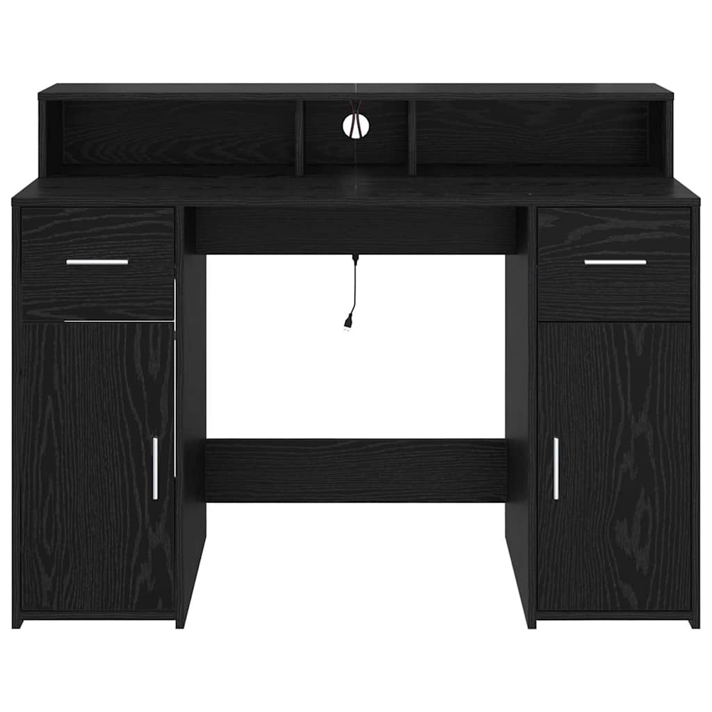 Schreibtisch Schwarze Eiche Holzwerkstoff 120 x 55 x 91 cm