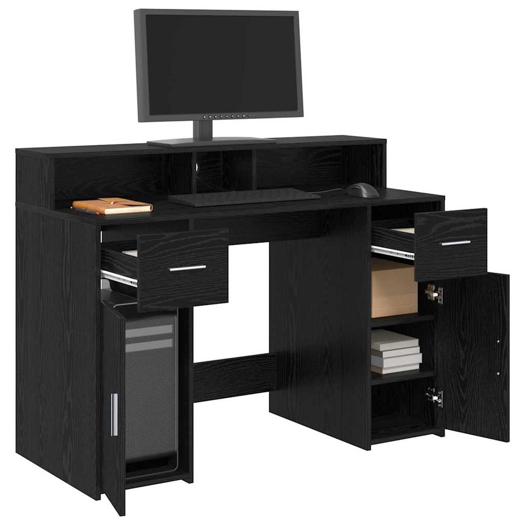 Schreibtisch Schwarze Eiche Holzwerkstoff 120 x 55 x 91 cm