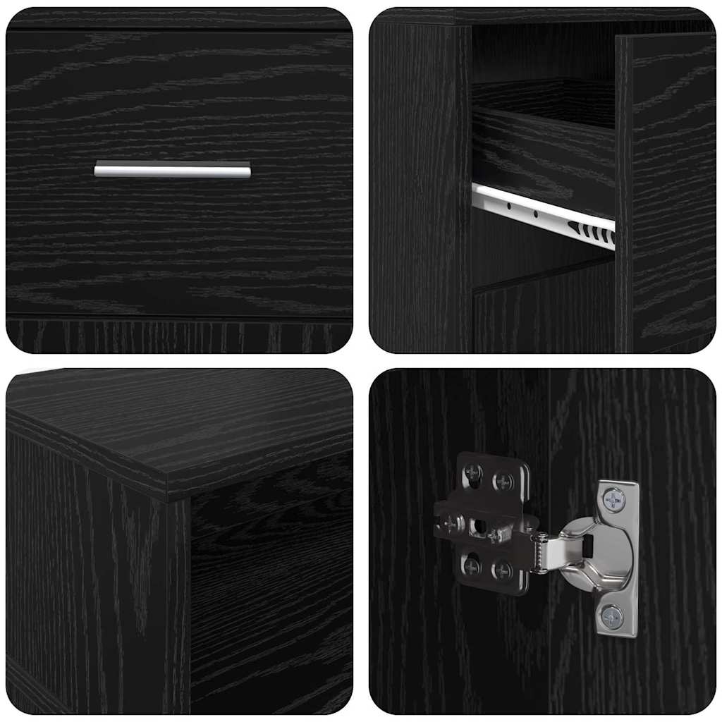 Schreibtisch Schwarze Eiche Holzwerkstoff 160 x 55 x 91 cm