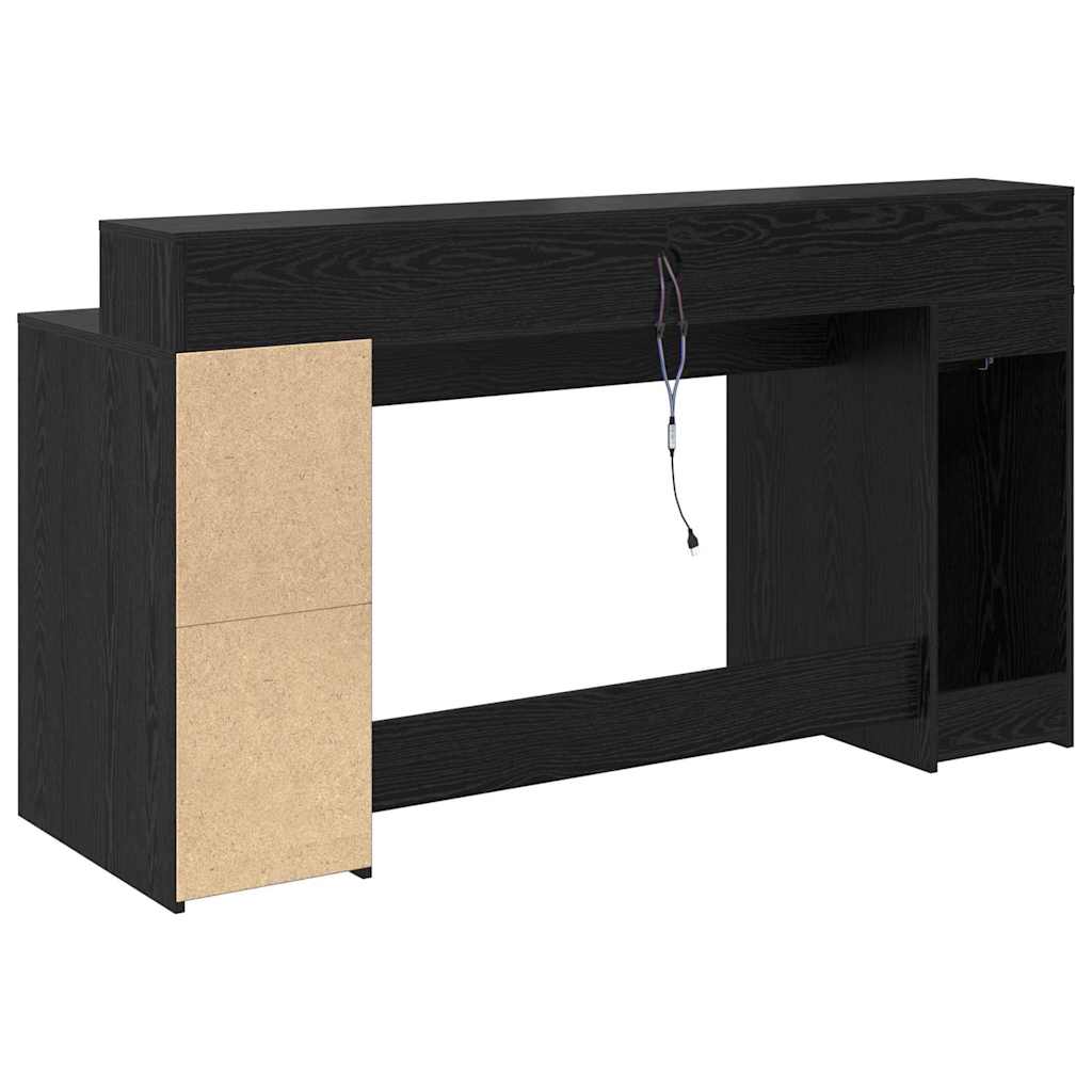 Schreibtisch Schwarze Eiche Holzwerkstoff 160 x 55 x 91 cm