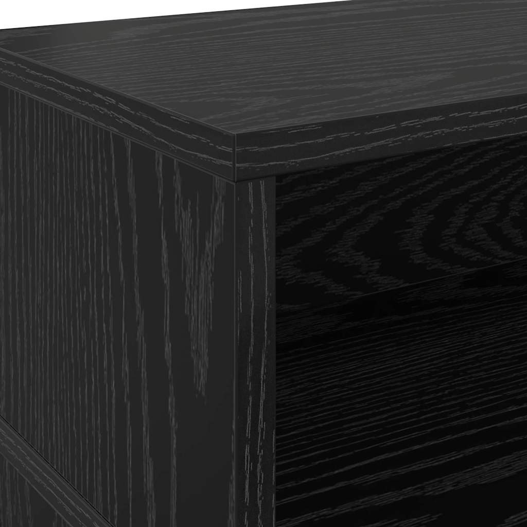 Schreibtisch Schwarz Eichen-Optik Holzwerkstoff