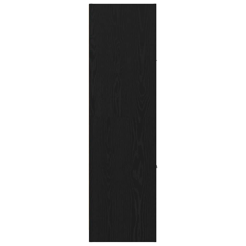 Apothekerschrank Schwarz Eichen-Optik 40 x 41 x 144.5 cm