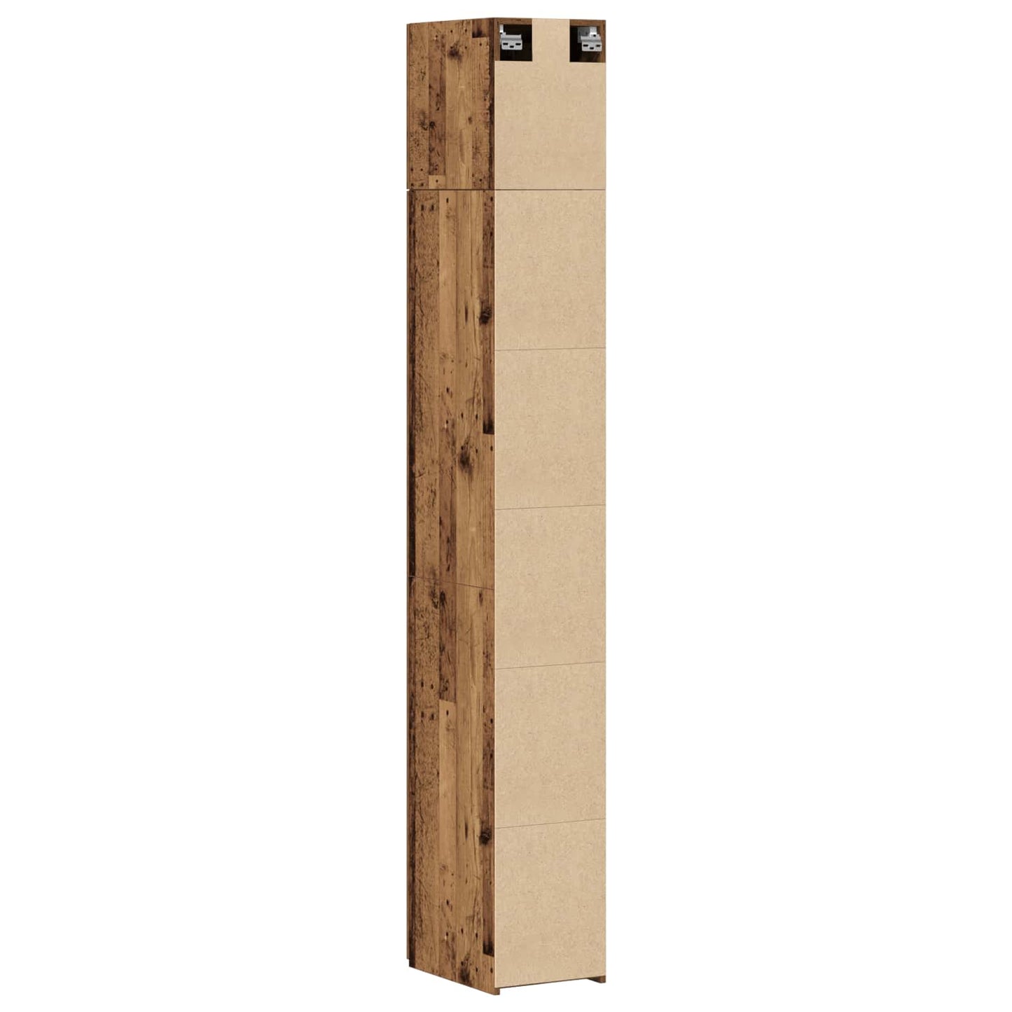 Lagerschrank mit Regalen Altholz 30 x 42,5 x 225 cm
