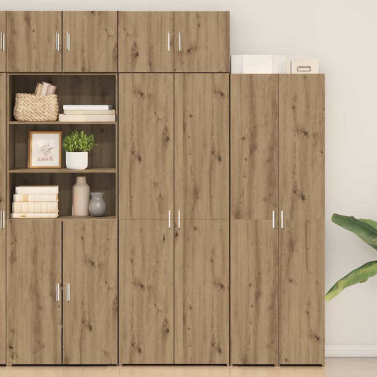 Aufbewahrungsschrank 3 Stk. Artisan-Eiche 70 x 42,5 x 185 cm