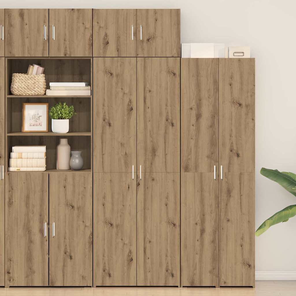 Aufbewahrungsschrank 3 stk. Artisan-Eiche 70 x 42,5 x 185 cm