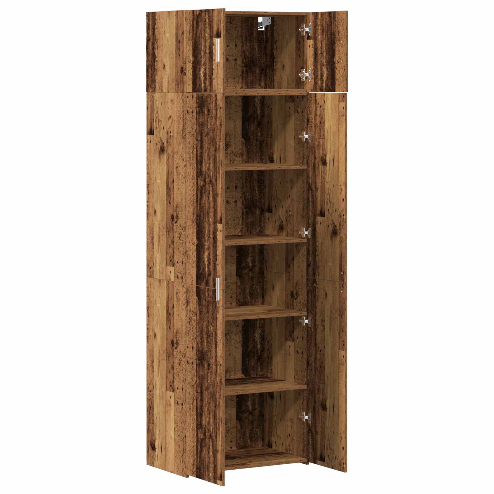 Aufbewahrungsschrank 2 Stk. Altholz 70 x 42,5 x 225 cm