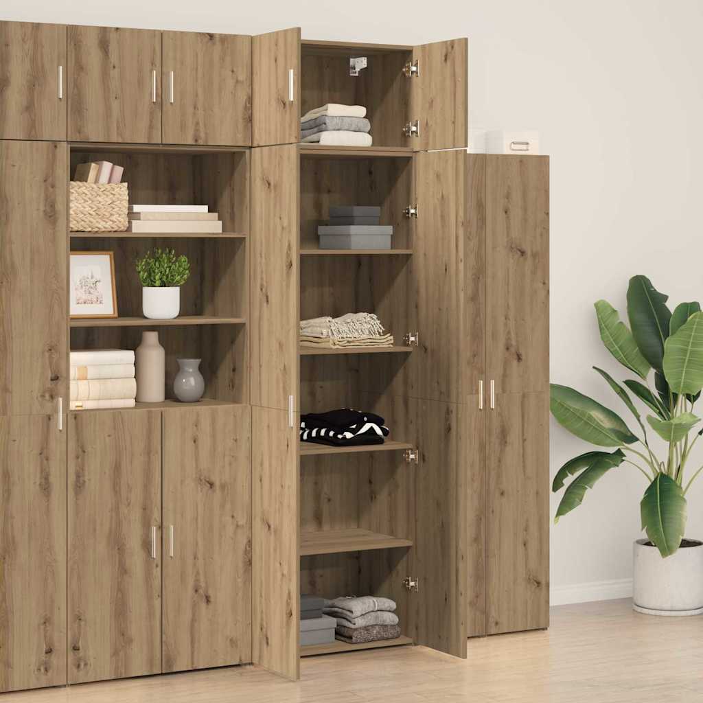 Aufbewahrungsschrank 2 stk. Artisan-Eiche 70 x 42,5 x 225 cm