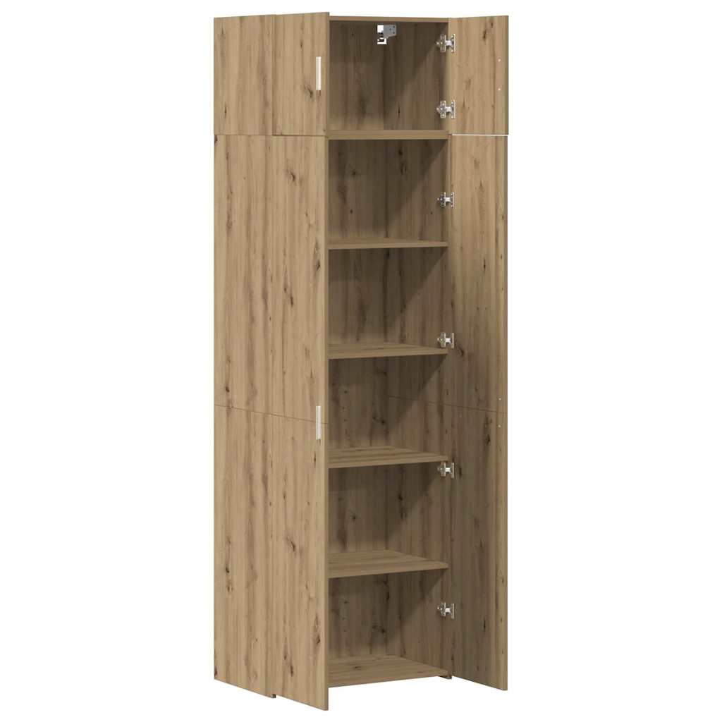Aufbewahrungsschrank 2 stk. Artisan-Eiche 70 x 42,5 x 225 cm