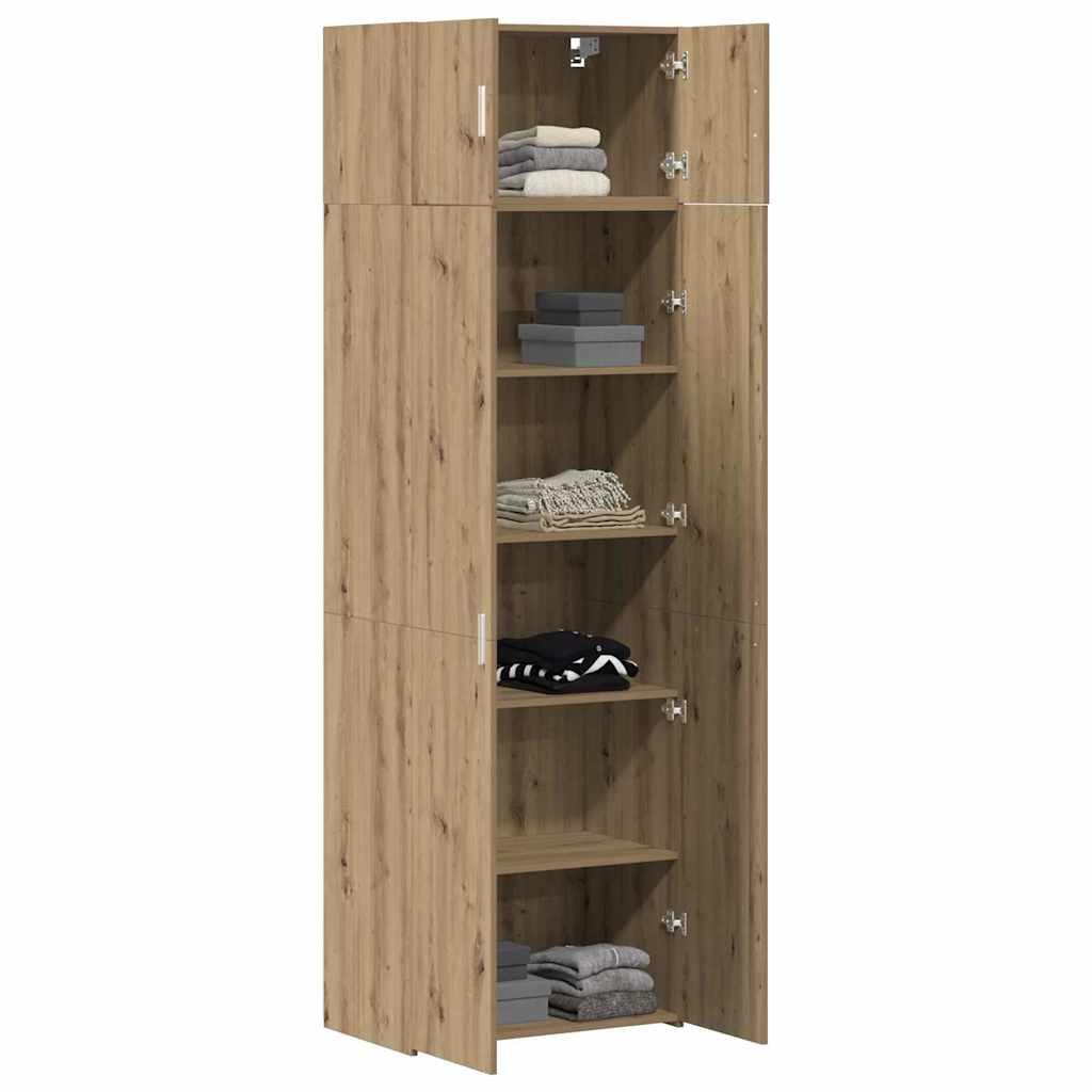 Aufbewahrungsschrank 2 stk. Artisan-Eiche 70 x 42,5 x 225 cm