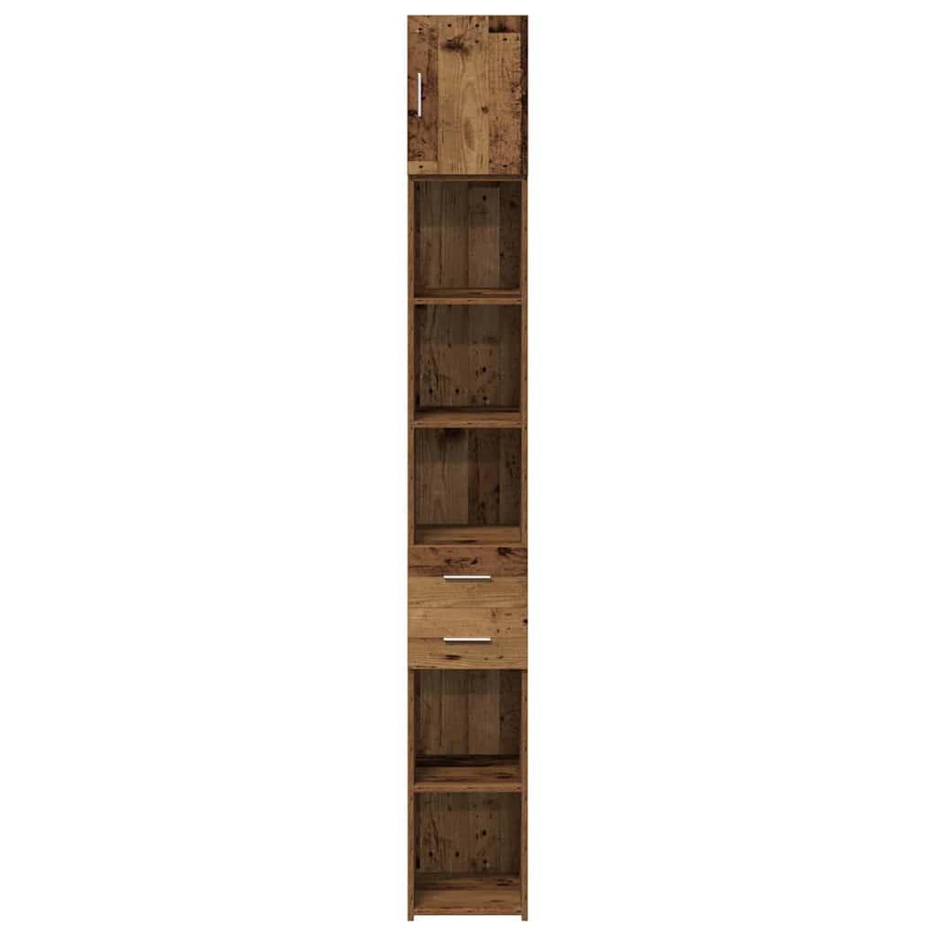 Aufbewahrungsschrank 2 stk. Altholz 30 x 42,5 x 225 cm