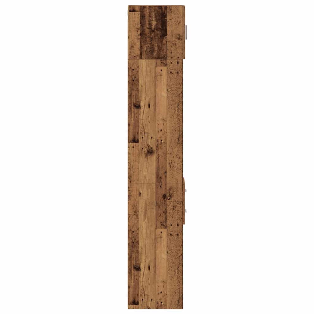 Aufbewahrungsschrank 2 stk. Altholz 30 x 42,5 x 225 cm
