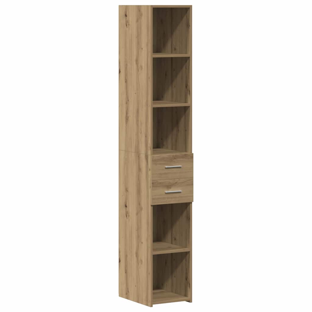 Aufbewahrungsschrank 2 stk. Artisan-Eiche 30 x 42,5 x 225 cm