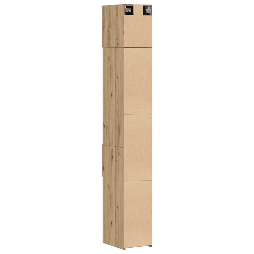 Aufbewahrungsschrank 2 stk. Artisan-Eiche 30 x 42,5 x 225 cm