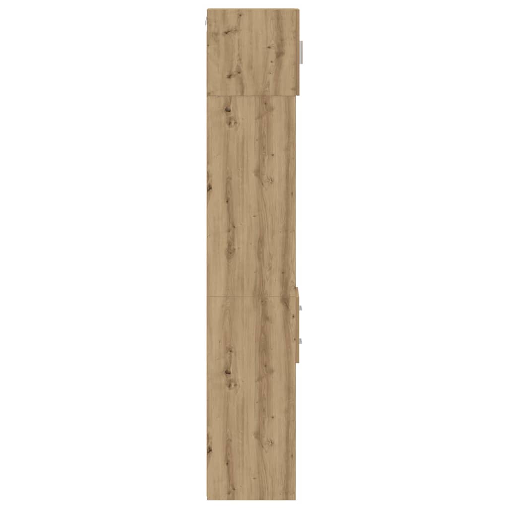 Schlanker Stauraum Schrank Artisan-Eiche 30 x 42.5 x 225 cm