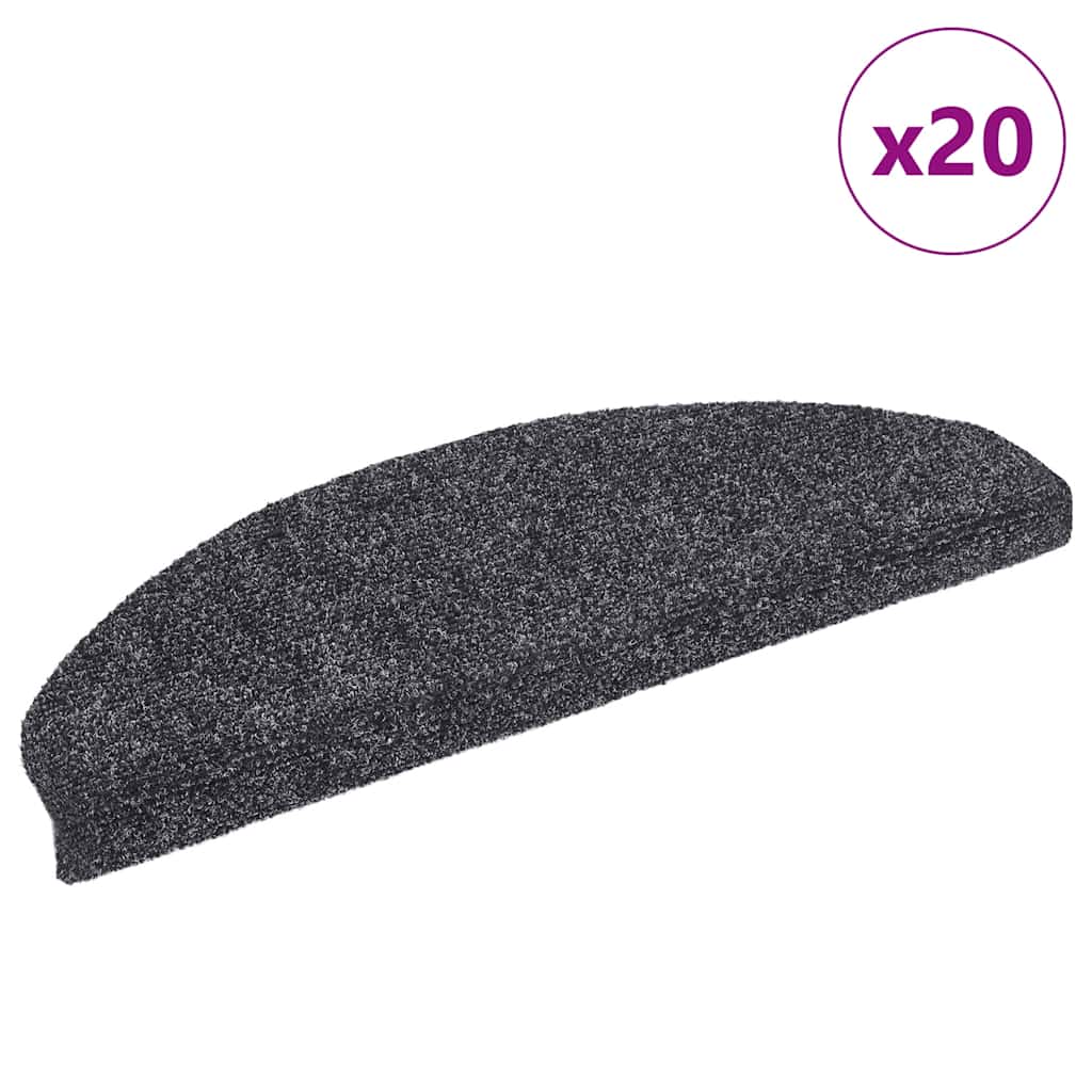 Stufenmatten Selbstklebend 20 Stk. 65x21x4 cm Dunkelgrau