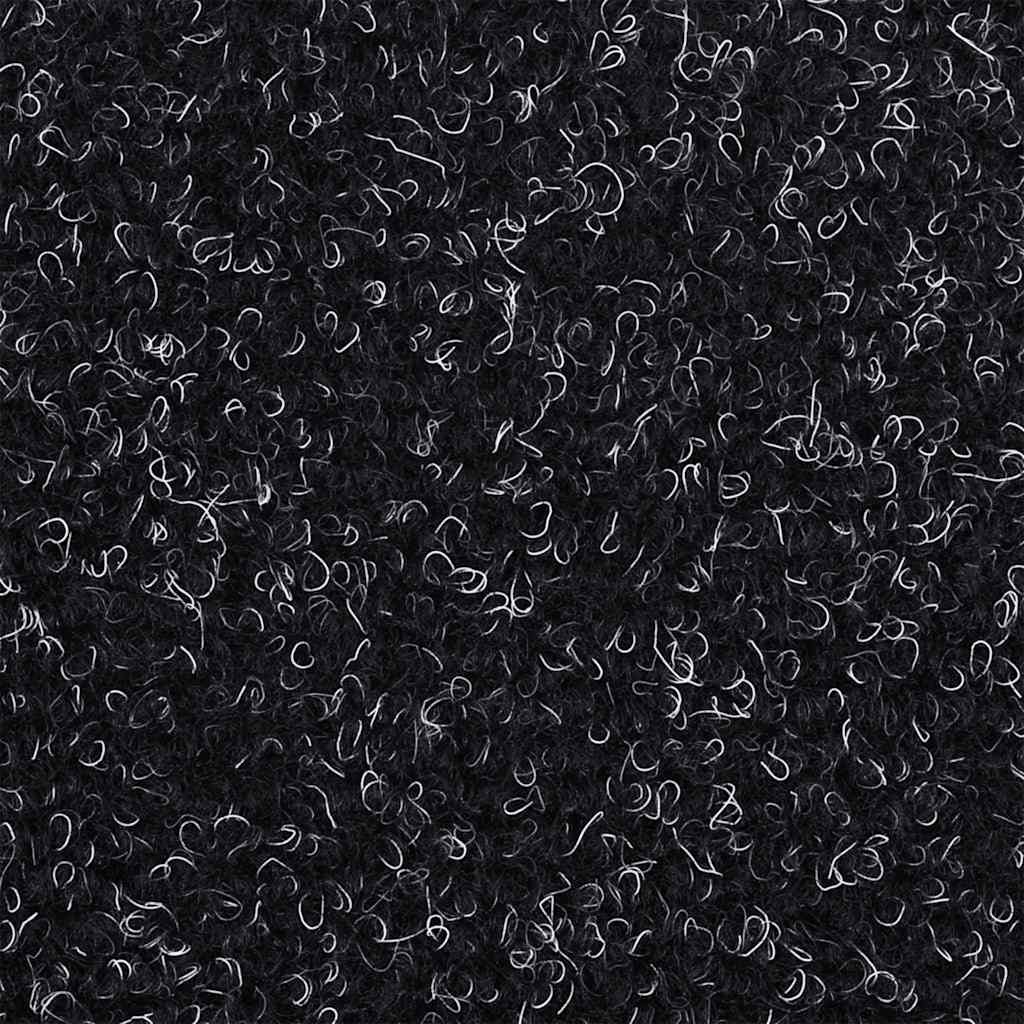 Stufenmatten Selbstklebend 20 Stk. 65x21x4 cm Schwarz Halbrund Groß