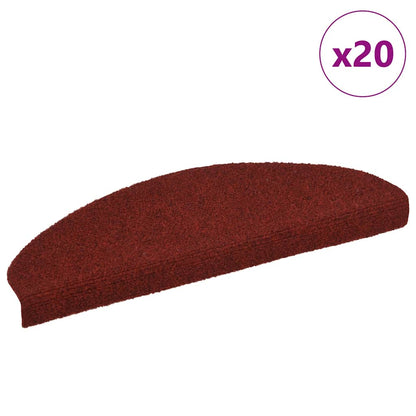 Stufenmatten Selbstklebend 20 Stk. 65x21x4 cm Bordeauxrot