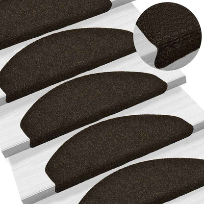 Stufenmatten Selbstklebend 20 Stk. 65x21x4 cm Dunkelbraun