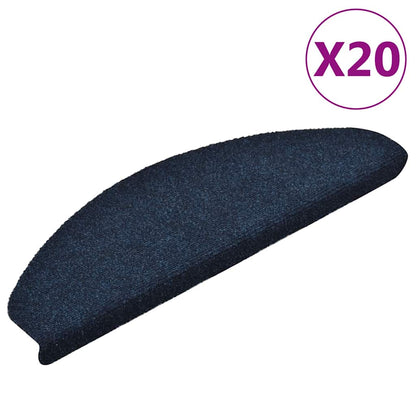 Stufenmatten Selbstklebend 20 Stk. 65x21x4 cm Marineblau