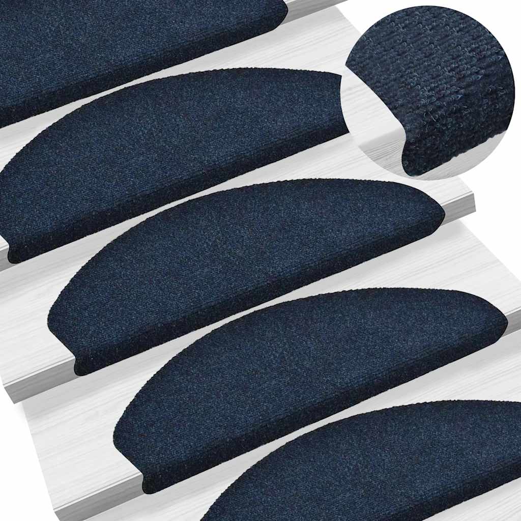 Stufenmatten Selbstklebend 20 Stk. 65x21x4 cm Marineblau