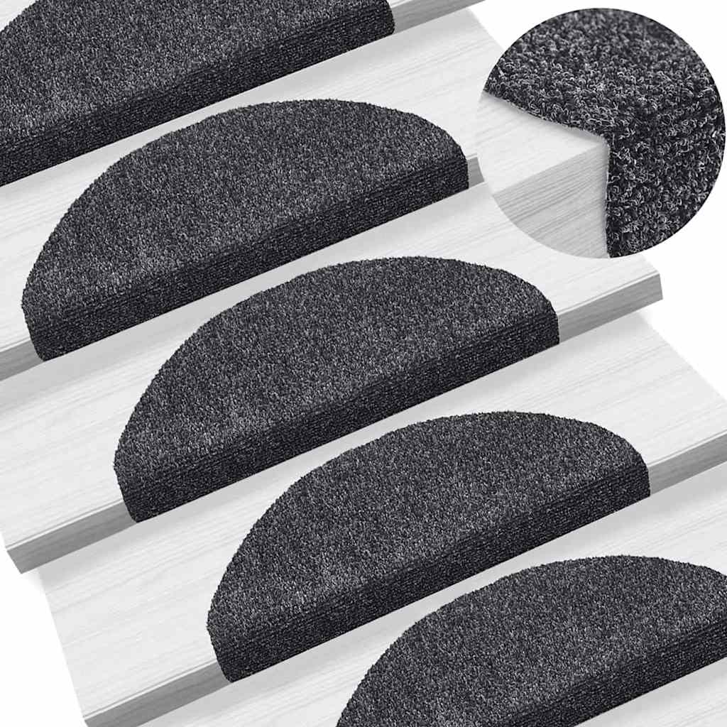 Stufenmatten Selbstklebend 30 Stk. 65x21x4 cm Dunkelgrau