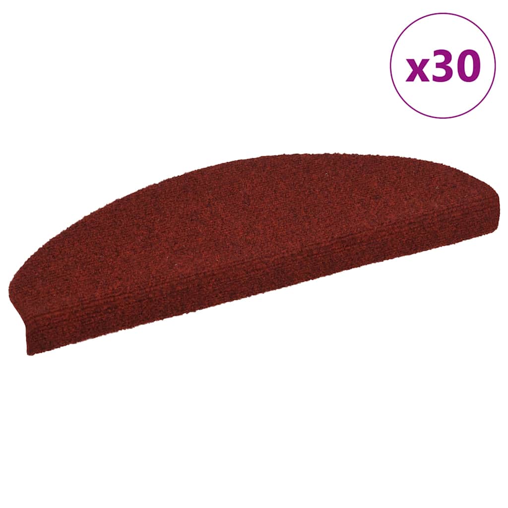 Stufenmatten Selbstklebend 30 Stk. 65x21x4 cm Bordeauxrot