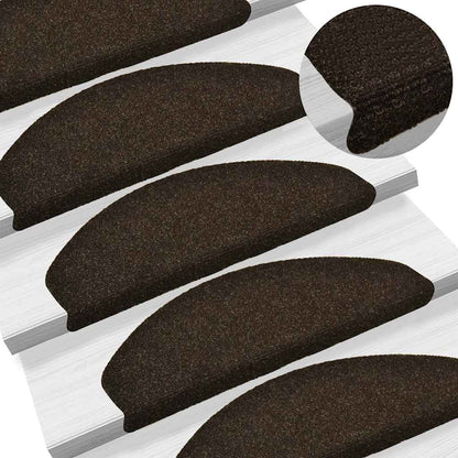 Stufenmatten Selbstklebend 30 Stk. 65x21x4 cm Dunkelbraun