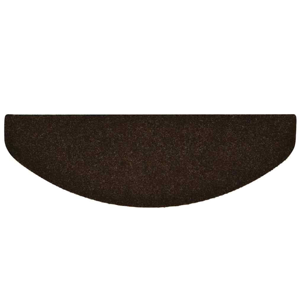 Stufenmatten Selbstklebend 30 Stk. 65x21x4 cm Braun Halbrund Groß