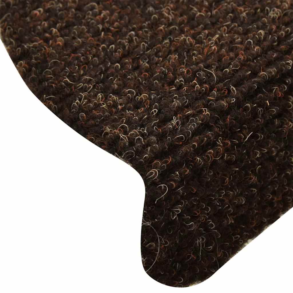 Stufenmatten Selbstklebend 30 Stk. 65x21x4 cm Braun Halbrund Groß