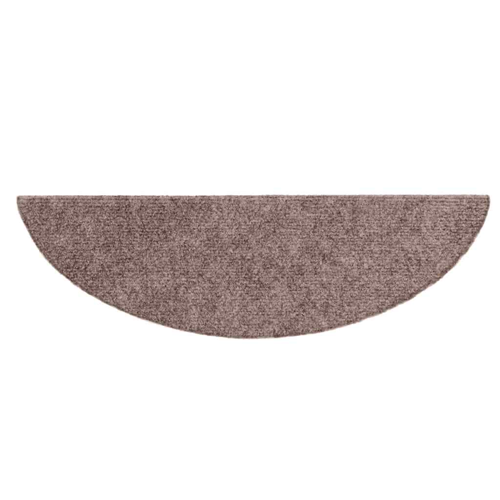 Stufenmatten Selbstklebend 20 Stk. 56x17x3 cm Hellbraun Halbrund
