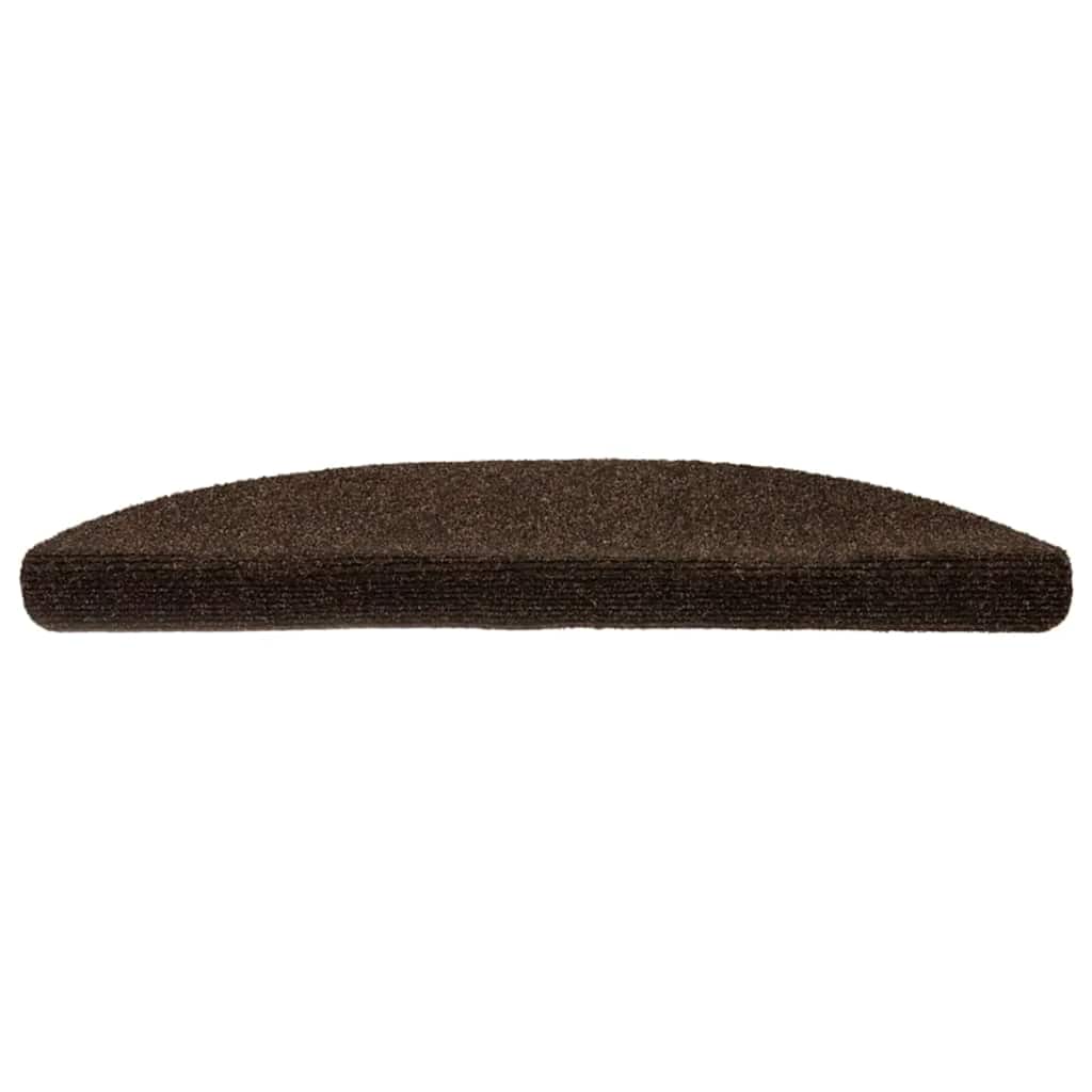 Stufenmatten Selbstklebend 20 Stk. 56x17x3 cm Braun Halbrund