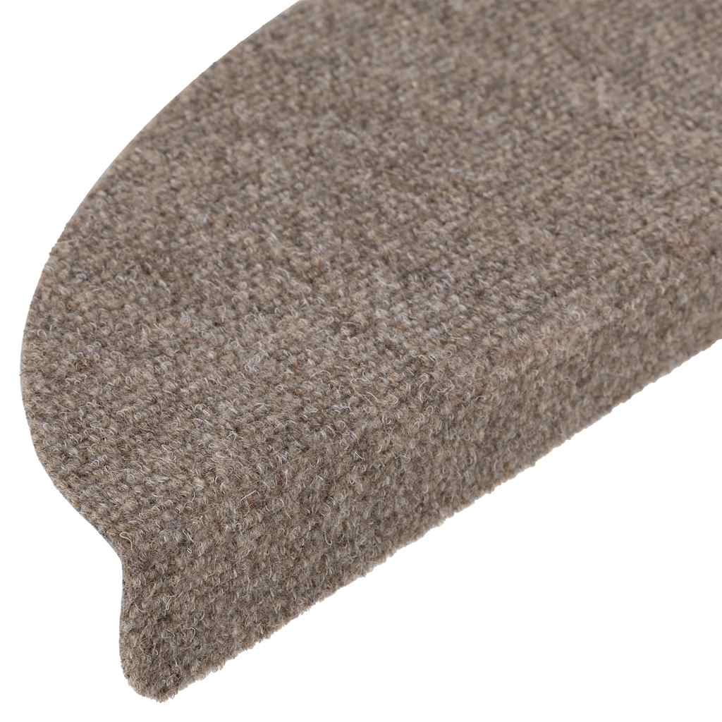 Stufenmatten Selbstklebend 20 Stk. 56x17x3 cm Beige Halbrund
