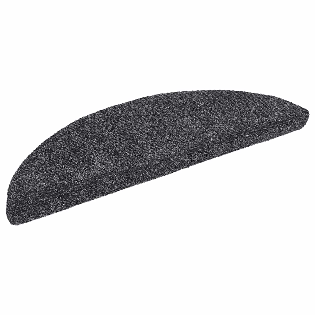 Stufenmatten Selbstklebend 30 Stk. 56x17x3 cm Dunkelgrau Halbrund