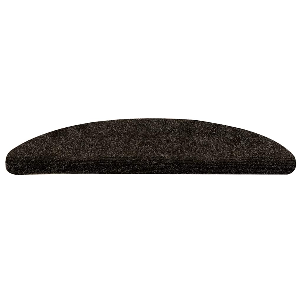 Stufenmatten Selbstklebend 30 Stk. 56x17x3 cm Dunkelbraun Halbrund