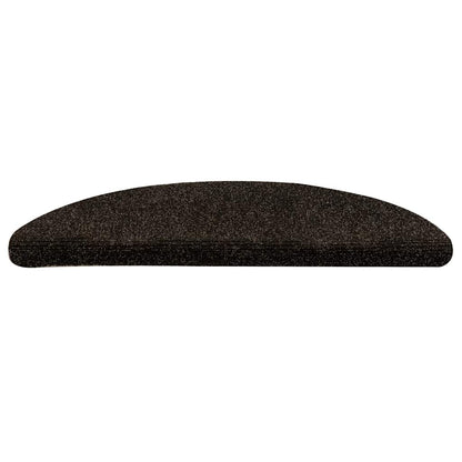 Stufenmatten Selbstklebend 30 Stk. 56x17x3 cm Dunkelbraun Halbrund