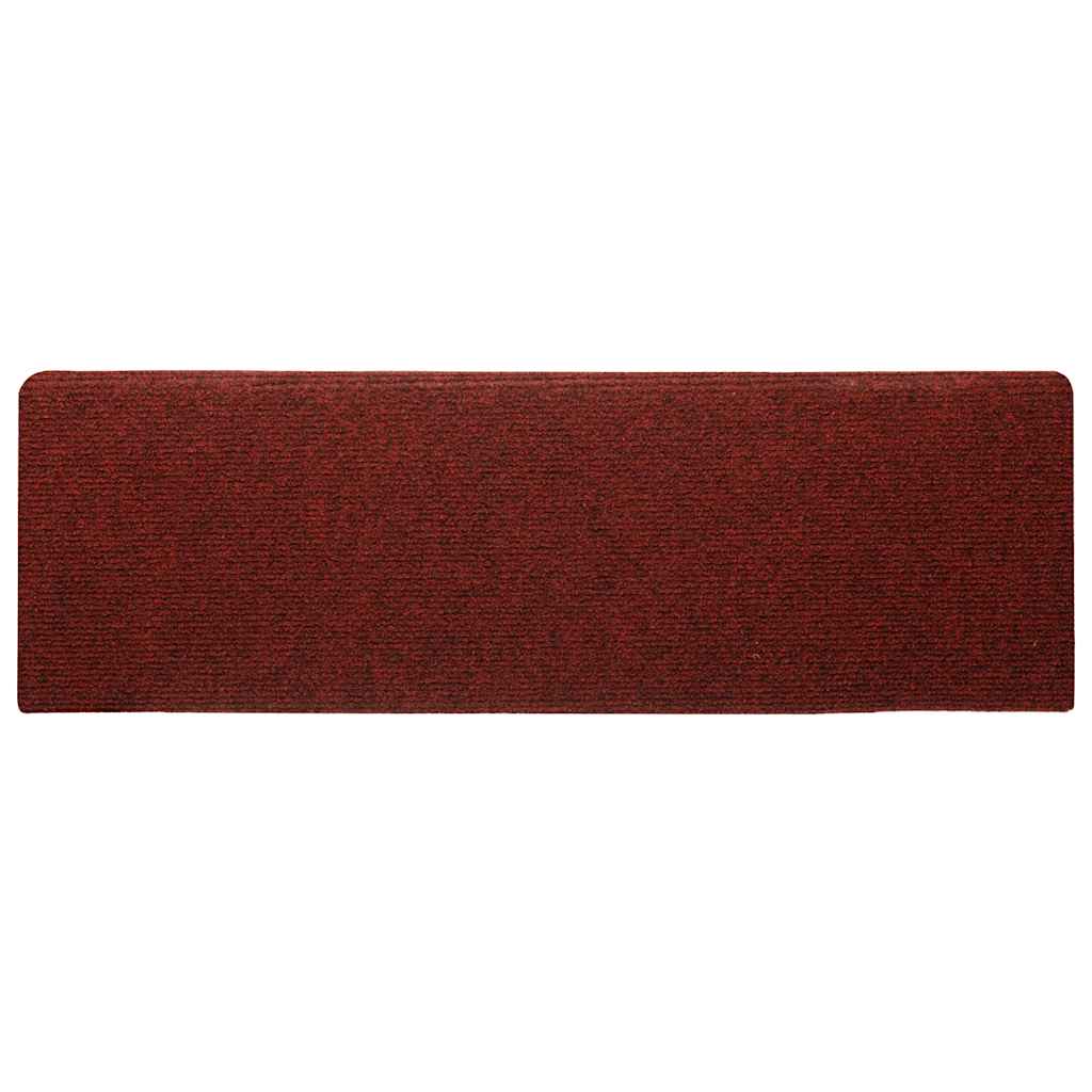 Stufenmatten Selbstklebend 30 Stk. 65x21x4 cm Bordeauxrot