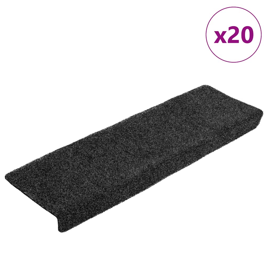 Stufenmatten Selbstklebend 20 Stk. 65x21x4 cm Dunkelgrau