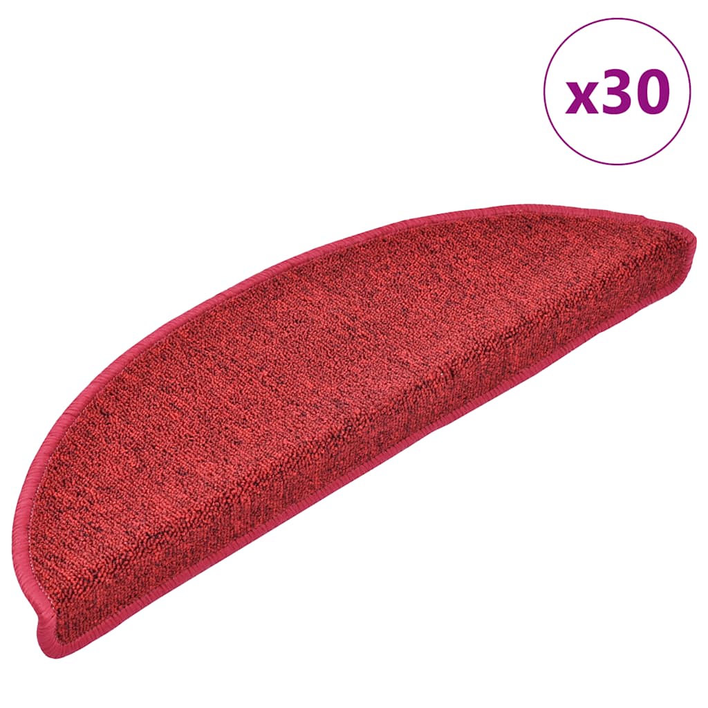Stufenmatten 30 Stk. 56x17x3 cm Rot Halbrund