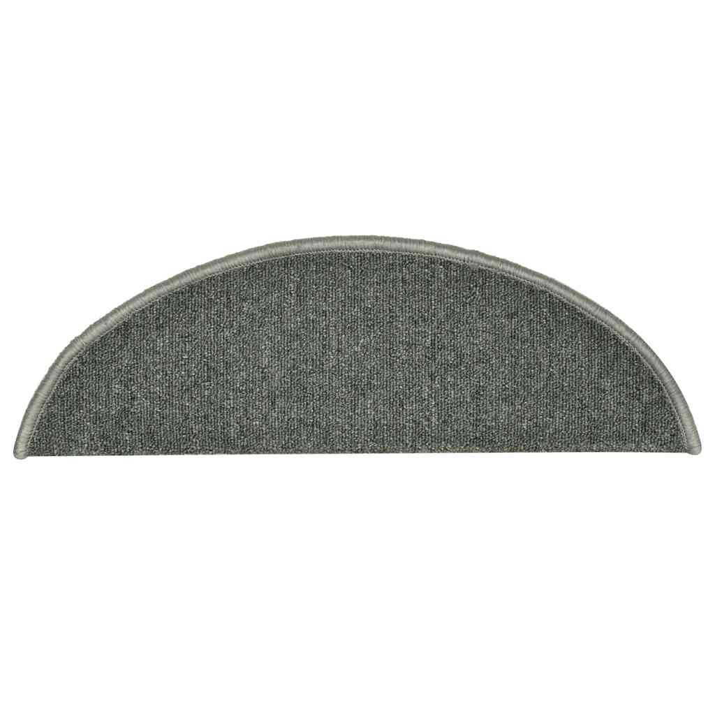 Stufenmatten 30 Stk. 56x17x3 cm Dunkelgrün Halbrund