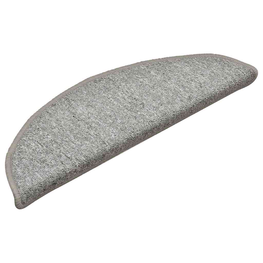 Stufenmatten 30 Stk. 56x17x3 cm Hellgrau Halbrund