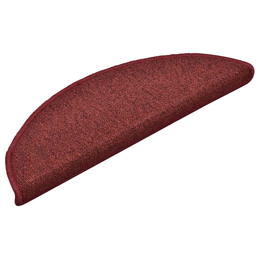 Stufenmatten 30 Stk. 56x17x3 cm Bordeaux Halbrund
