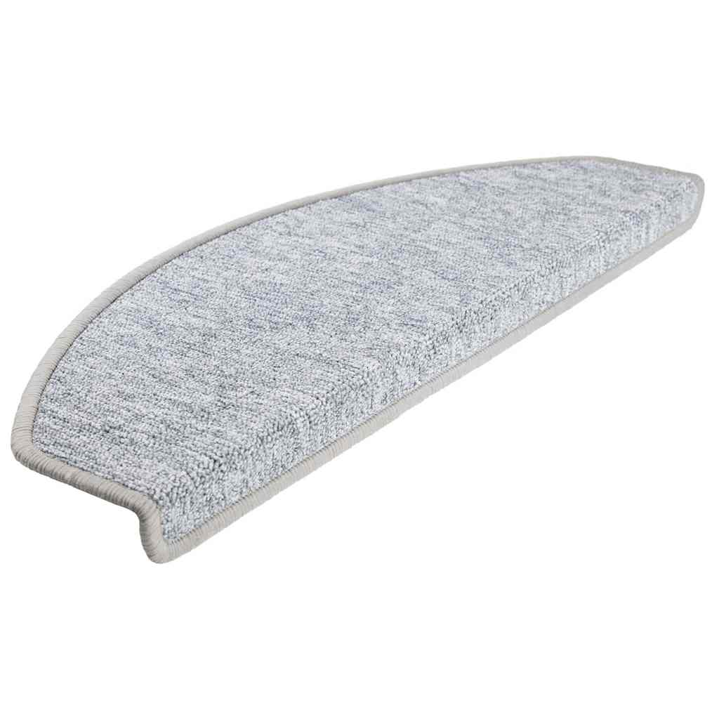 Stufenmatten 30 Stk. 65x24x4 cm Hellgrau Halbrund Groß