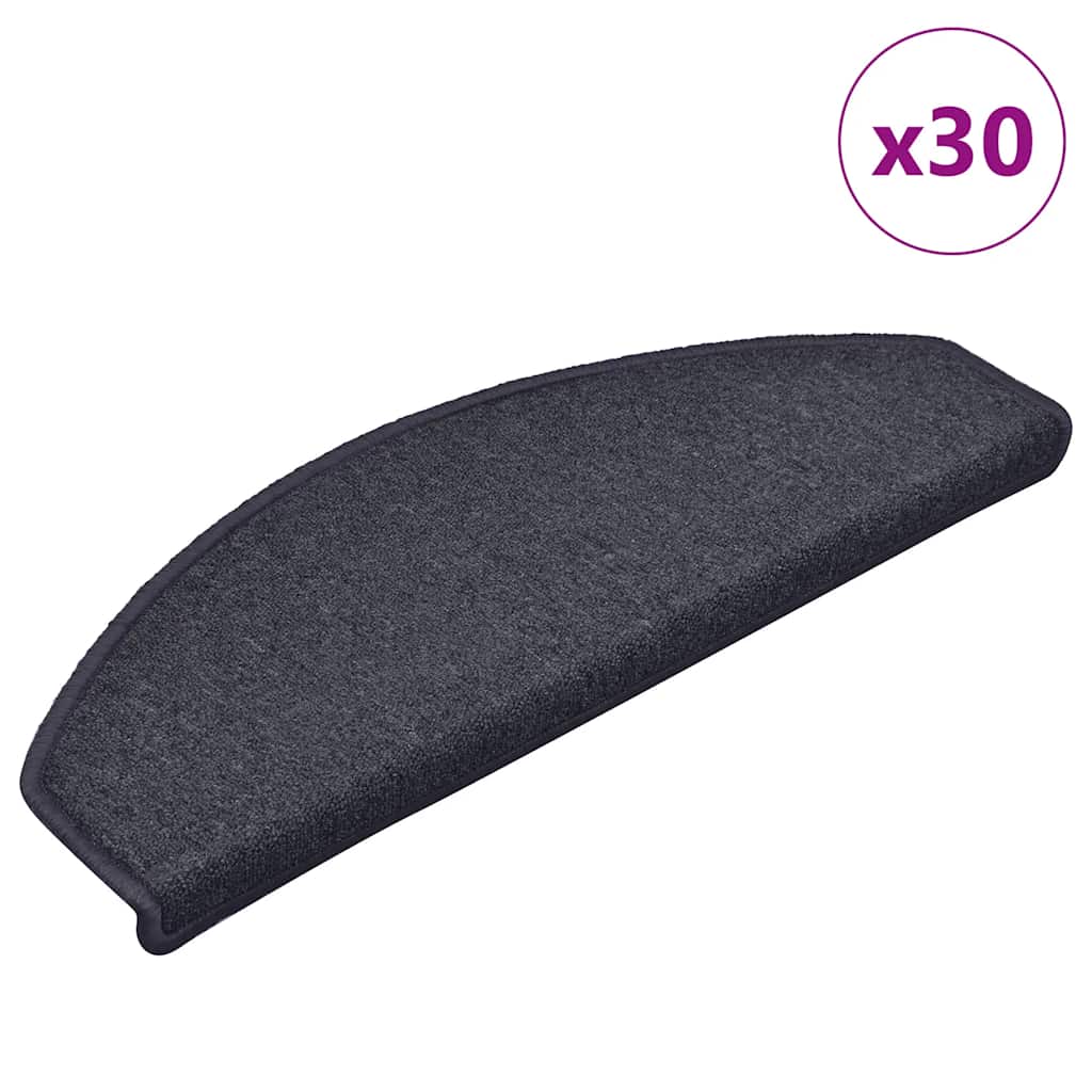 Stufenmatten 30 Stk. 65x24x4cm Dunkelgrau und Blau
