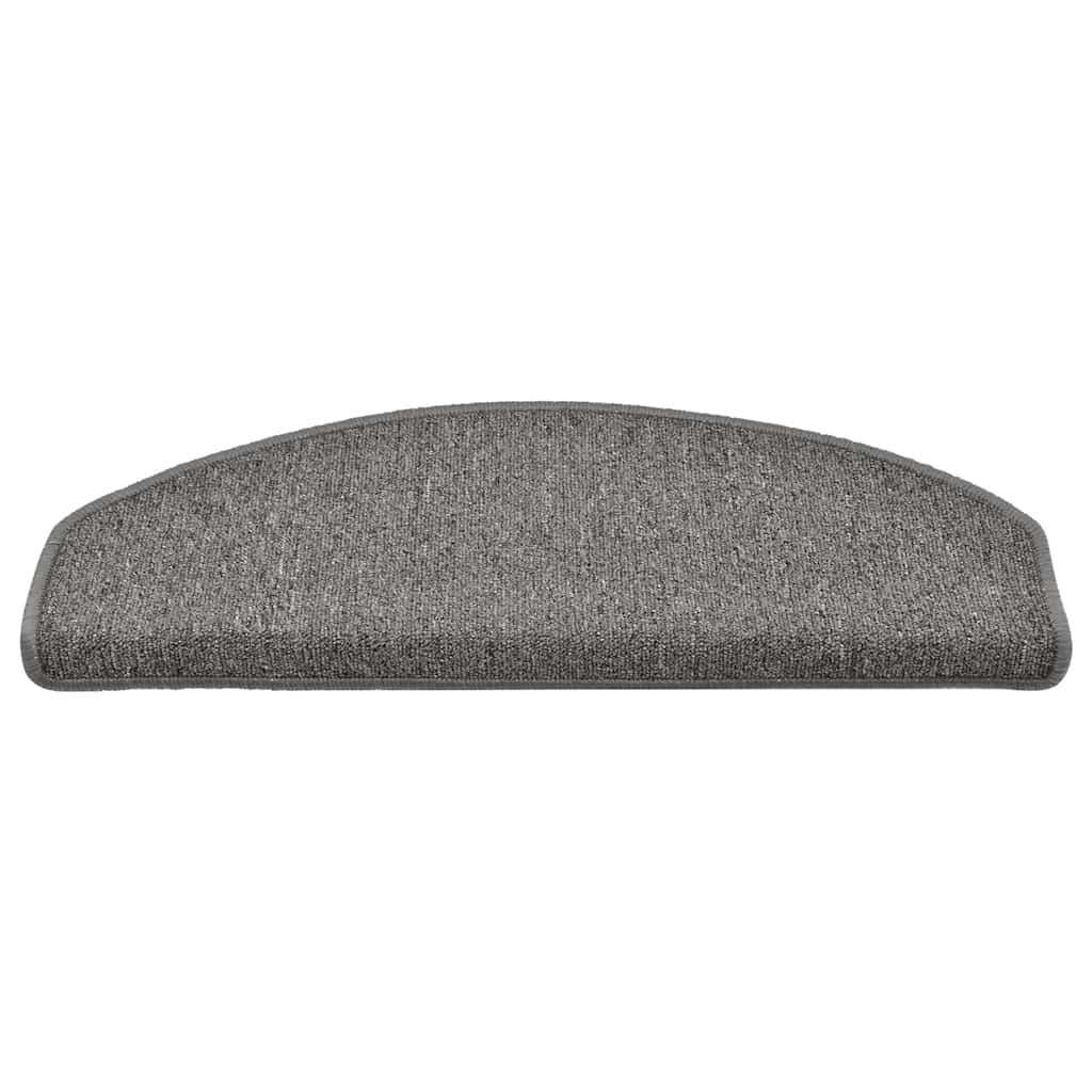 Stufenmatten 30 Stk. 65x24x4 cm Grau und Schwarz Halbrund Groß