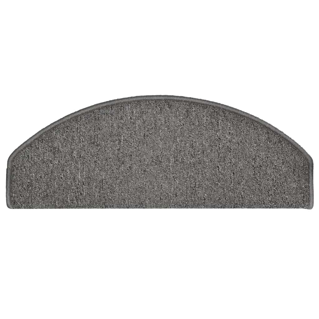 Stufenmatten 30 Stk. 65x24x4 cm Grau und Schwarz Halbrund Groß