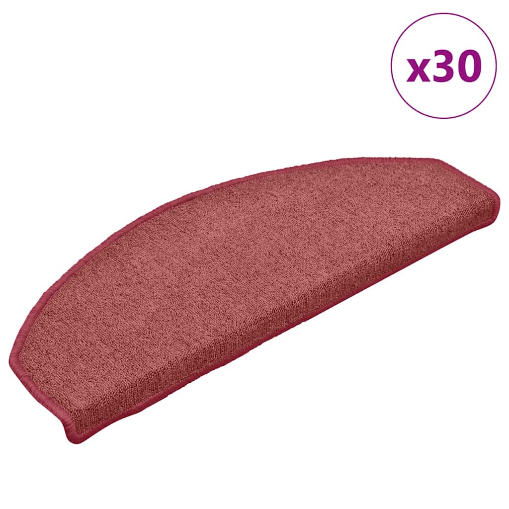 Stufenmatten 30 Stk. 65x24x4 cm Bordeaux Halbrund Groß