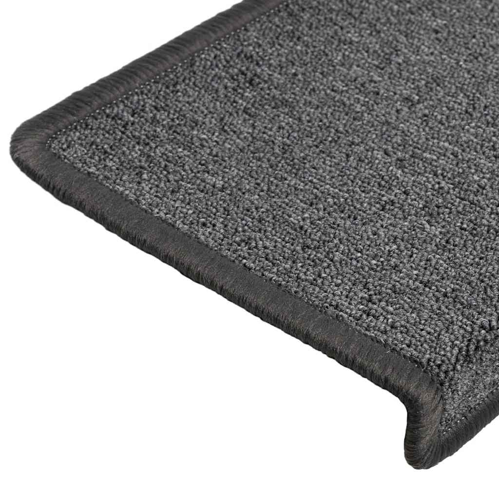 Stufenmatten 30 Stk. 65x21x4 cm Dunkelgrau Rechteckiger Rand