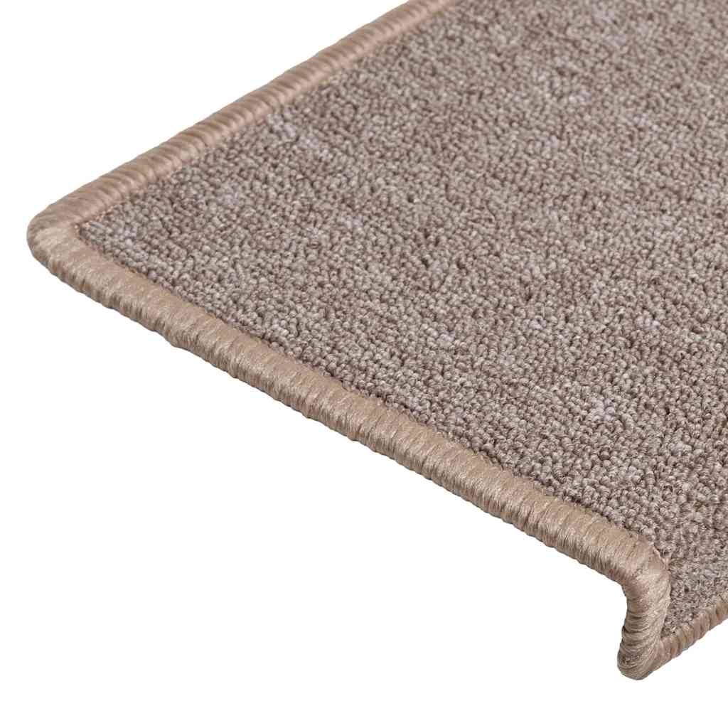 Stufenmatten 30 Stk. 65x21x4 cm Hellbraun Rechteckiger Rand