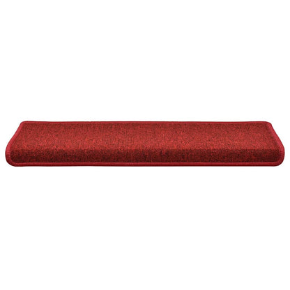 Stufenmatten 30 Stk. 65x21x4 cm Rot Rechteckiger Rand