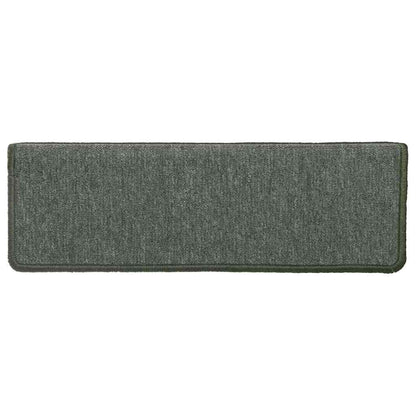 Stufenmatten 30 Stk. 65x21x4 cm Dunkelgrün Rechteckiger Rand